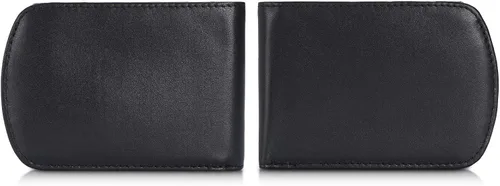 Vista 4 de Polare - Billetera plegable de cuero real italiano con bolsillo frontal delgado y curvo para hombre