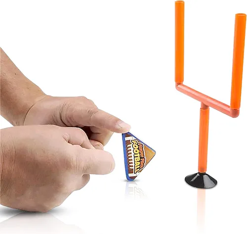 Vista 4 de ArtCreativity Juego de 2 juegos de fútbol con postes y juguetes de fútbol de espuma, minijuegos, juguetes de escritorio de oficina, juego de mesa