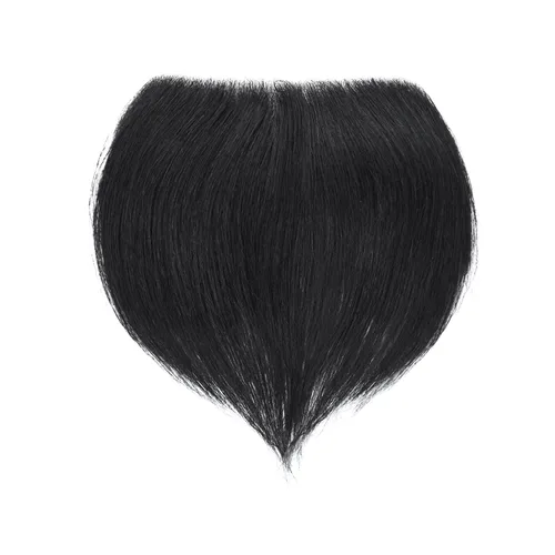 Vista 29 de Extensión frontal de cabello rubio claro para hombres, extensión de cabello lacio con pérdida de línea de cabello humano con cinta adhesiva