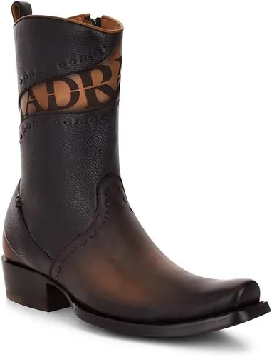 Vista 2 de Cuadra Botas para hombre en cuero genuino negro