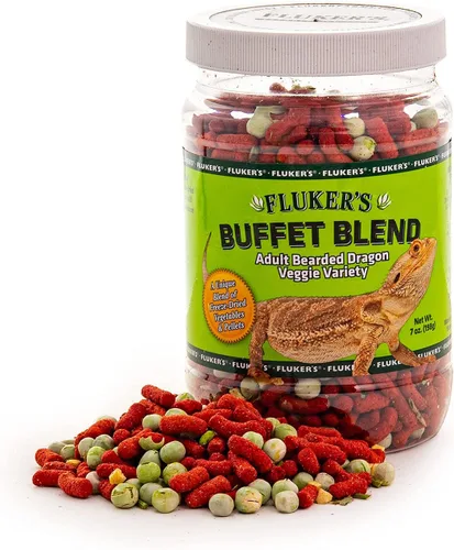 Vista 2 de Fluker's Buffet Blend Dieta variada de dragón barbudo para adultos, 4.5 onzas (76042)