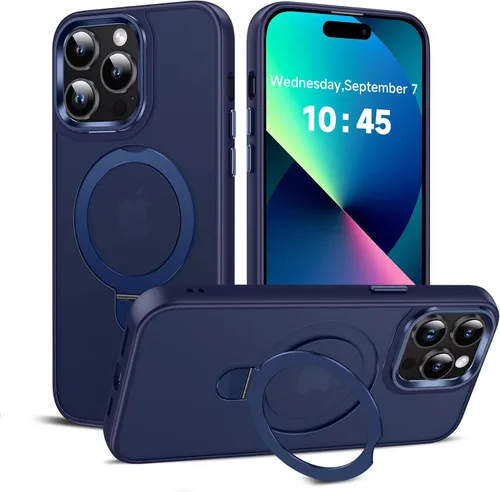 Vista 60 de LeYi Funda para iPhone 11 para MagSafe con soporte magnético, color negro