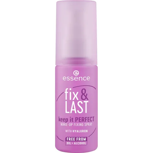 Vista 4 de essence Spray fijador de maquillaje de larga duración Fix & Last 18H Fijación durante todo el día y a prueba de manchas Vegano y libre