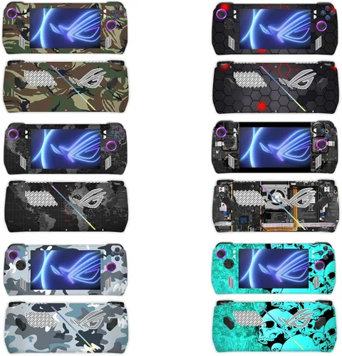 Vista 3 de Funda protectora para consola de mano Asus Rog Ally, juego completo de calcomanías protectoras para Rog Ally Gaming Protector de pantalla Accesorios