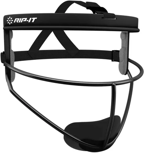 Vista 17 de RIP-IT Máscara facial de sóftbol de defensa original Máscara protectora ligera de campo de sóftbol