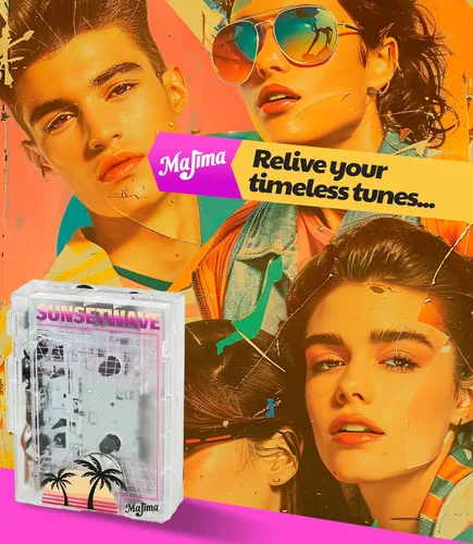 Vista 9 de Reproductor de cassette Bluetooth con radio FM, diseño portátil transparente, regalo de audio retro, compatible con alimentación USB o pilas AA