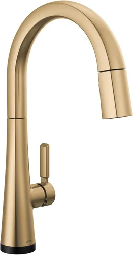 Vista 16 de Grifo Delta Faucet Monrovia de Níquel Cepillado para Cocina, Grifos de Cocina con Rociador Desplegable, Grifo de Fregadero de Cocina con Lumicoat