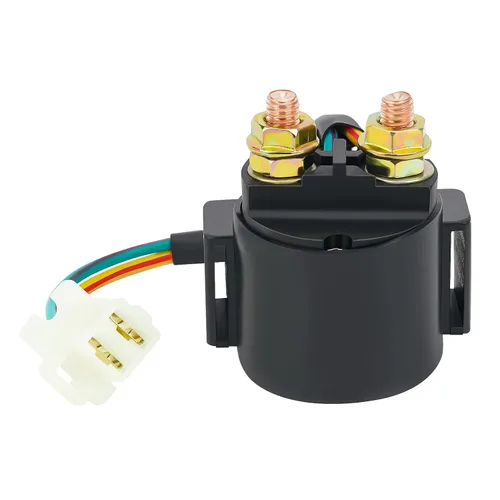 Vista 2 de AHL Relé solenoide de arranque para Yamaha Raptor 50 YFM50 2004-2008 ATV/Serow XT225 XT 225 1992-2000/SNOSPORT SV125 SV 125 1990 1991 Moto