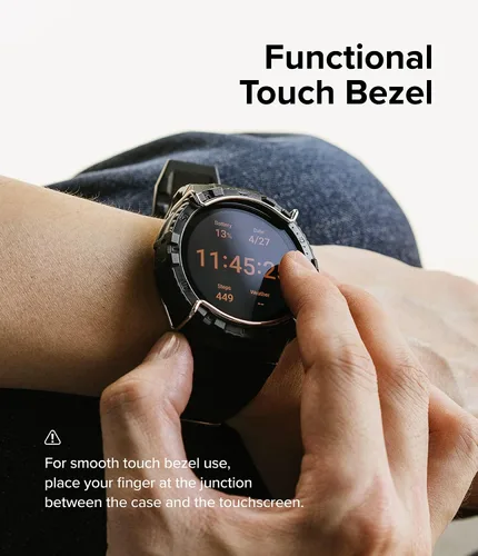 Vista 8 de Ringke Fusion-X Guard [correa + funda] compatible con Samsung Galaxy Watch 5/4 de 1.732 in con correa, resistente a los golpes, funda resistente a
