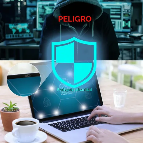 Vista 7 de Funda para cámara web de 0.027 pulgadas, ultra fina, para MacBook Pro, iMac, portátil, PC, iPad, iPhone, Smartphone, Proteja su privacidad visual