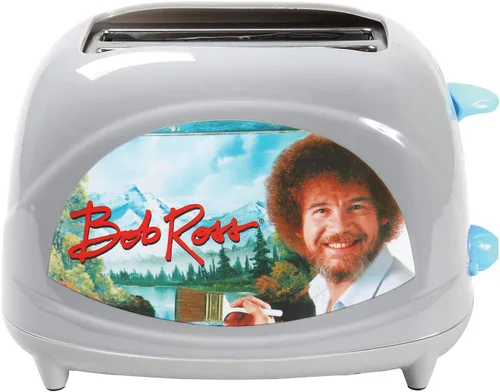 Vista 5 de Uncanny Brands Tostadora Bob Ross: tuesta la cara icónica de Bob en tu tostada