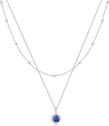 Vista 14 de MONGAS Árbol de la vida/cruz infinita/cerradura y llave/loto/hamsa/caballo/fresa/ópalo/látar/libélula/corazón/violín collar en capas de plata