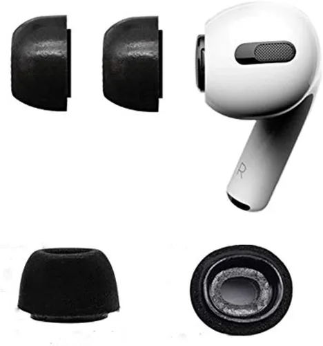 Vista 3 de Zotech 3 pares de almohadillas de espuma viscoelástica de repuesto para Apple Airpods Pro (S/M/L)