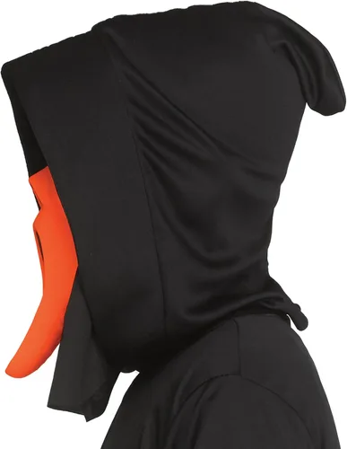 Vista 3 de Fun World Máscara facial fantasma fluorescente naranja