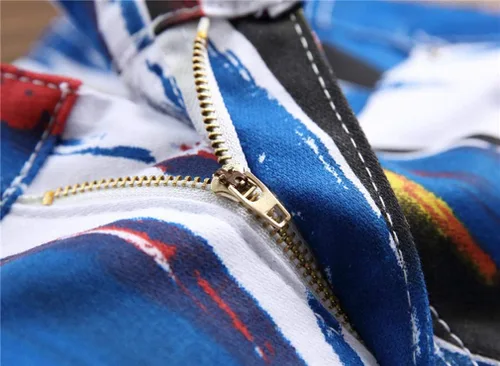 Vista 110 de Enrica Pantalones vaqueros estampados casuales para hombre