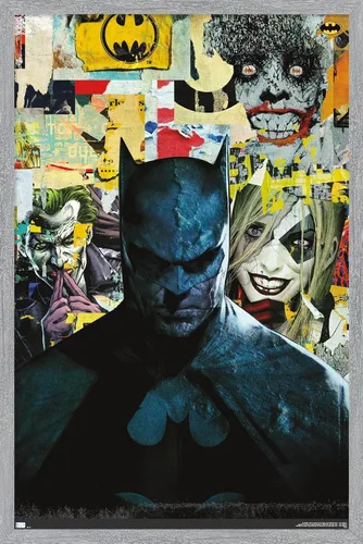 Vista 15 de Trends International DC Comics Batman - Póster de pared con imágenes, 22.4 pulgadas de largo x 14.7 pulgadas, versión enmarcada de madera de granero