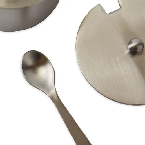 Vista 5 de RSVP International Endurance Kitchen Collection - Juego de salero con cuchara, 2 onzas, acero inoxidable cepillado