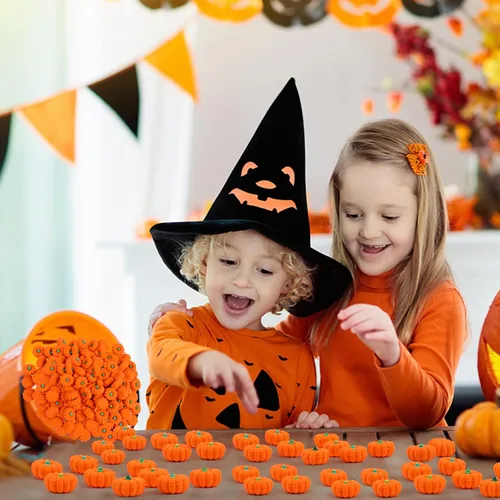 Vista 7 de FOIMAS 30 borradores de calabaza 3D, mini borrador de goma de calabaza para niños, estudiantes, Halloween, otoño, Acción de Gracias, fiesta
