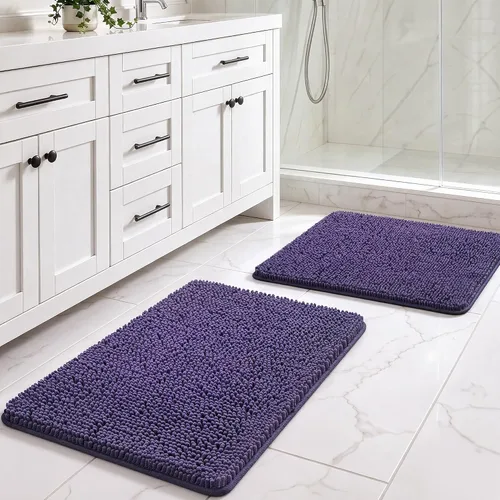Vista 87 de LOCHAS - Alfombra de baño de lujo lanuda de 24 x 17 pulgadas, color beige
