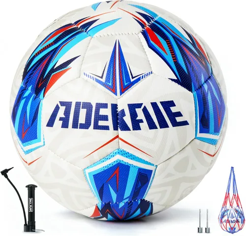 Vista 9 de Soccer Ball Size 5 for All Age Recreational or Professional Outdoor Practice, PU Official Size&Weight, Size 5 Soccer Ball for Boys Youth Adults