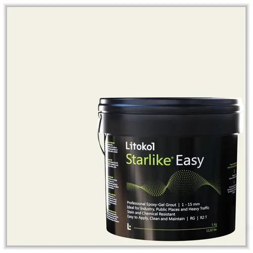 Vista 13 de Starlike Easy 04 Pomice di Lipari 11lbs de lechada epoxi de dos componentes, fórmula de lechada impermeable para azulejos y mosaicos, piscinas y uso