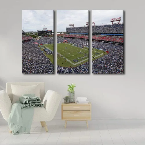 Vista 30 de Lincoln - Lienzo decorativo para pared, diseño de campo financiero de Filadelfia, paisaje de estadio de fútbol de Filadelfia, decoración de pared