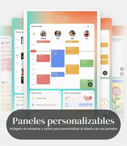 Vista 6 de Cozyla Mate Calendario+2: Calendario digital de 32 "Pantalla táctil de pared Tabla de tareas Tablero de instrumentos personalizable Pantalla Blanco