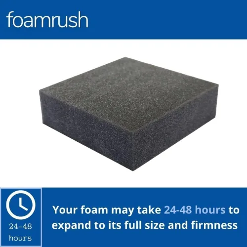 Vista 2 de FoamRush Espuma de tapicería de 1 x 22 pulgadas de ancho x 24 pulgadas de largo, espuma firme de alta densidad de apoyo suave