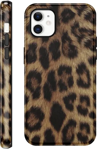 Vista 11 de Funda de teléfono con estampado de guepardo para iPhone 7/8/SE 2020/2022 de 4.7 pulgadas, funda de lujo con diseño de leopardo marrón coqueta a