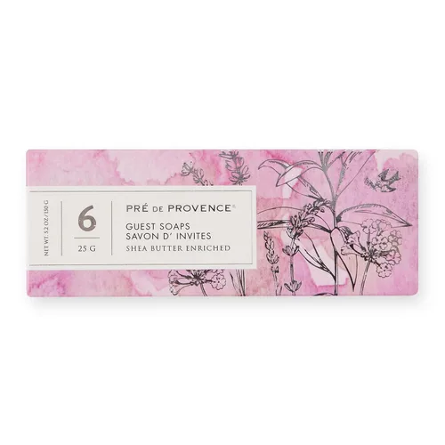 Vista 3 de Pre de Provence Caja de lujo de jabón de regalo para invitados (juego de 6) - Surtido