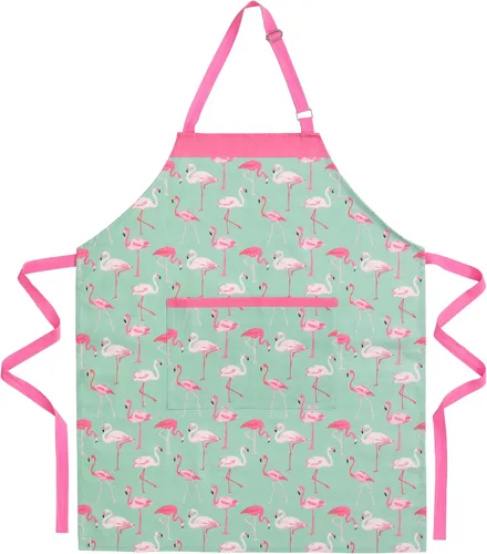 Vista 7 de MODGY, Delantal con bolsillos para mujer, algodón, hornear, cocinar, bonitas flores de primavera Candace Wheeler Abejas