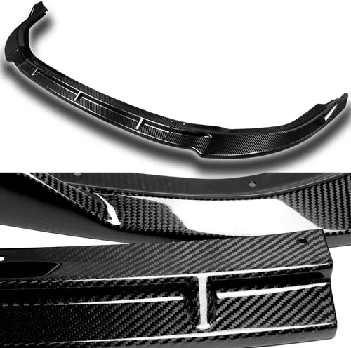 Vista 2 de EPARTS - Juego de 3 piezas de alerón para parachoques delantero, protector de carrocería lateral para barbilla, compatible con Honda Civic 2DR/Coupé