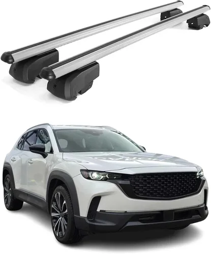 Vista 11 de Portaequipajes para Mazda CX-50 2023-2025 Barras transversales gris hierro 2 piezas