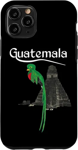 Vista 29 de Guate Quetzal Guatemala Maya Antigua Tikal Coban Volcan Cafe - Carcasa para iPhone 17