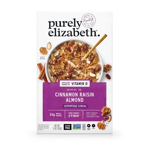 Vista 11 de Purely Elizabeth Cereal Chocolate Almond 11 OZ