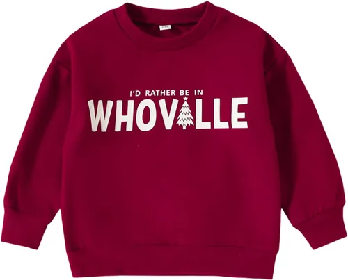 Vista 9 de Conjunto de Navidad para Niña Pequeña Bebé Sudadera Rosa de Manga Larga con Cuello Redondo Pullover Camisa de Navidad de Papá Noel Tops Ropa