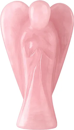 Vista 16 de Anaya Agate Estatua de ángel de amazonita, hermoso ángel de la guarda de 2 pulgadas, ángel de cristal natural, dijes de ángel tallados a mano