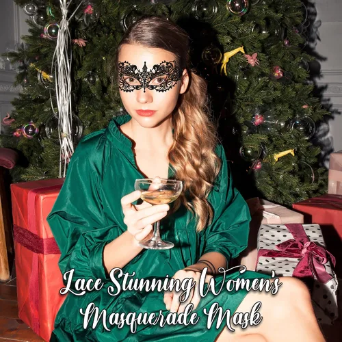 Vista 4 de Masquerade Mask For Women Lace Masquerade Masks for Masquerade Party, Proms, Venetian Party, Mardi Gras, Halloween & Cosplay