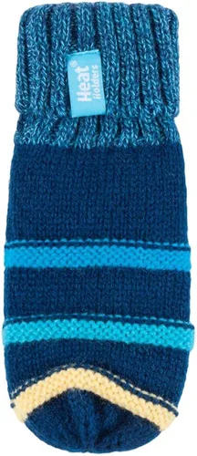 Vista 3 de Heat Holders - Gorro de invierno con pompones y manoplas con forro térmico para niños con orejeras.
