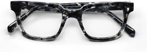 Vista 2 de eyebobs In Cahoots Traditional and Blue Light Reading Glasses Frente y patillas de corte negro y cristal