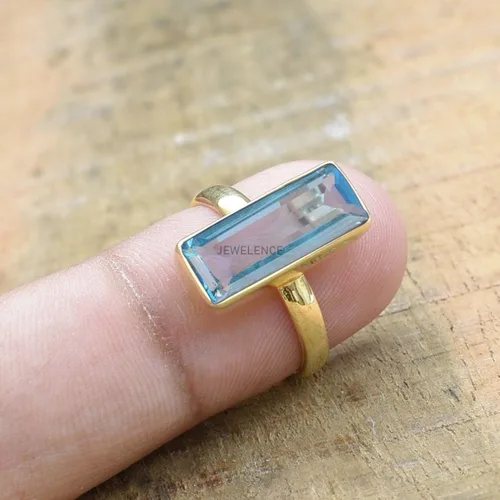Vista 61 de Anillo de plata de ley maciza superpuesta de oro amarillo de 18 quilates para mujer, anillo de compromiso de plata esterlina, juego de bisel