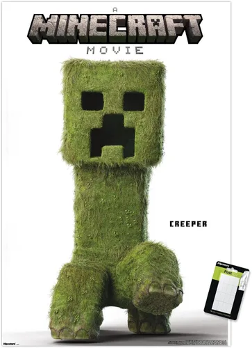 Vista 9 de A Minecraft Movie - Póster de pared de la serie Creeper, 34 pulgadas de largo x 22.4 pulgadas de ancho, versión sin marco