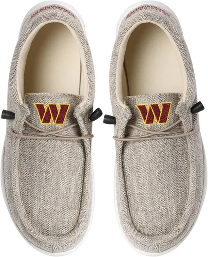 Vista 112 de FOCO Men's NFL Team Logo Lightweight Loafers Lace Up Cotton Knit Shoes
