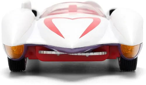 Vista 4 de Jada Mach 5 Speed Racer, juguetes blancos 35882-escala 1/32 modelo de auto fundido a presión