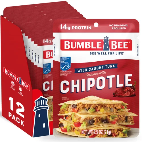 Vista 27 de Bumble Bee - Bolsa de atún sazonado con ajo asado y hierbas, 2.5 onzas
