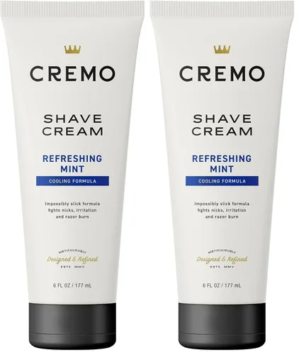 Vista 9 de Cremo Crema de afeitar, crema de afeitado refrescante de grado barbero, crema de afeitar increíblemente superior ultra-deslizante para hombres