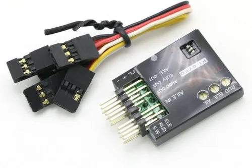 Vista 2 de 3.5-6V 3-Axis controlador de vuelo Drone Stabilizer System Gyro para FPV RC Avión