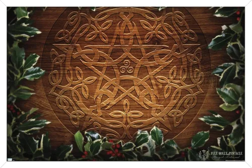 Vista 14 de Trends International Brigid Ashwood - Póster de pared con diseño de pentáculo navideño de Yule celta