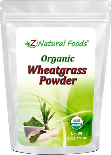 Vista 8 de Z Natural Foods Polvo de pasto de trigo orgánico, polvo de superalimento verde para batidos, jugos, batidos y recetas, polvo rico en nutrientes