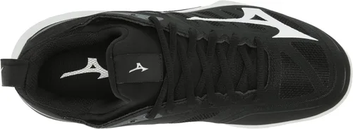 Vista 5 de Mizuno Zapatos de voleibol Wave Dimension para mujer, NegroBlanco